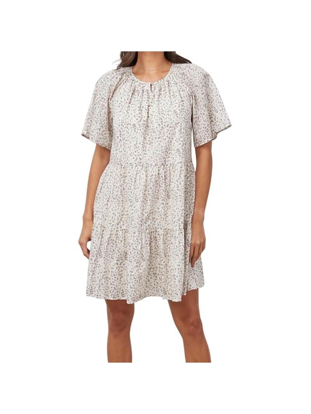 Rails Size XL Cotton Mini Clarissa Dress Watercolor Cheetah